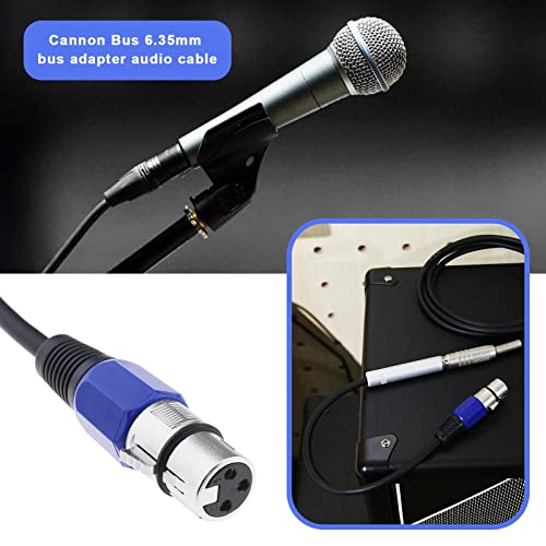 The Lord of the Tools XLR Female to 6.35mm Female Cable 3 Pin XLR to 6.35mm Audio Cable Adapter Connector Converter for Camera Microphone Instrument Mixer - Image 2