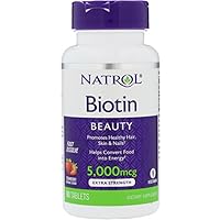 Algopix Similar Product 12 - Natrol Biotin 5000 Mcg Fast Dissolve
