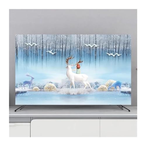 Housse de protection TV anti-poussière 140x85 cm pour protéger et décorer les grands écrans