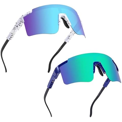 MARIDA 2Packs Sunglasses for Men&Women, UV400 Protection Sports Sunglasses With Adjustable Temple Cover