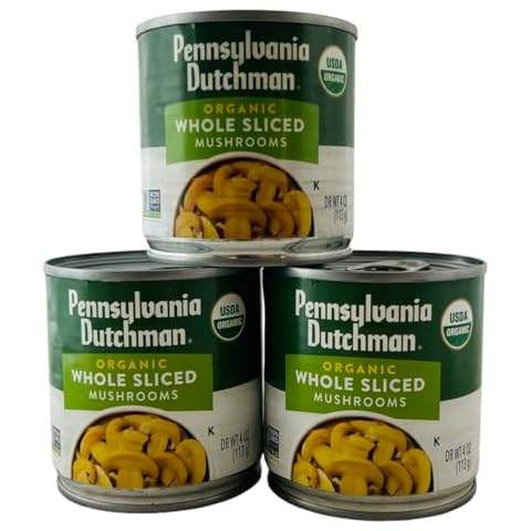 Pennsylvania Dutchman Organic Sliced Mushrooms - 3 cans Cover
