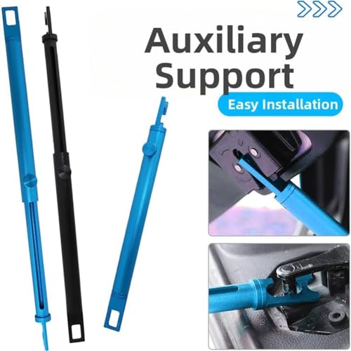 Soporte de puerta trasera de coche ajustable para carga de maletero en SUV azul 6