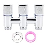 Fabater Collettore per Rubinetto in Acciaio Inossidabile a 3 Vie per Carichi Pesanti per WC, Lavatrice, Lavello da, Distributore D