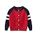 Premewish Neonato Bambino Bambina Maglieria Cardigan 100% Cotone Pulsante Anteriore Aperto Maglioncino Bimbo Abbigliamento Golfino a Maglia per Ragazza Ragazzo 12-24 Mesi e 2-6 Anni