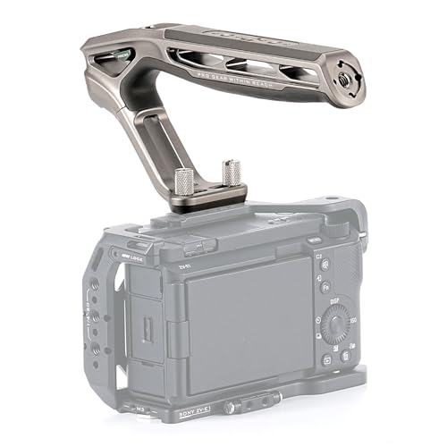 Tilta Xeno Top Handle with Dual 1/4"-20 Screws - Titanium Gray TA-XTH4-TG, Grey
