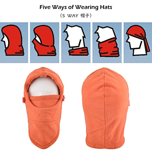 Image of TRIWONDER Kids Winter Hats Balaclava Ski Mask for Boys Girls Toddlers Windproof Adjustable Cold Weather Face Mask Neck Warmer
