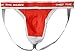 Diesel Men's Jacky Fresh and Bright Cotton Modal Jock Strap, Red, Small