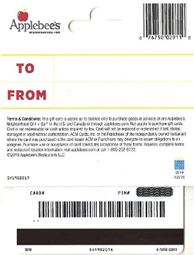 Applebee's Gift Card $25 #TOP1