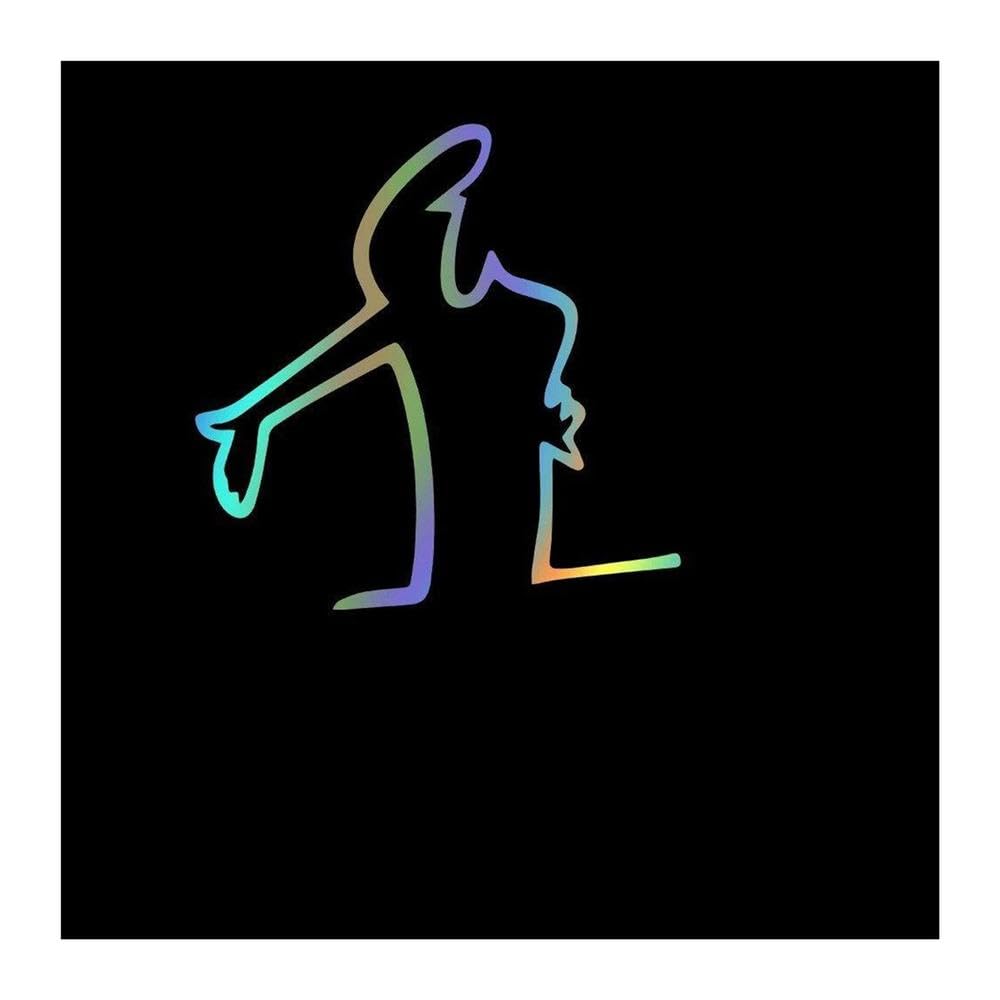 Car Decal Door Handle Decals Styling Stickers and Body(Reflective Lasers,21cmX21cm)