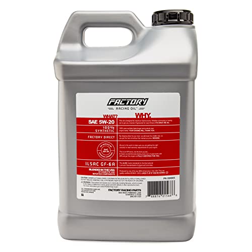 Aceite de motor sintético 5W-20 Factory Racing 5 gal miniatura 3