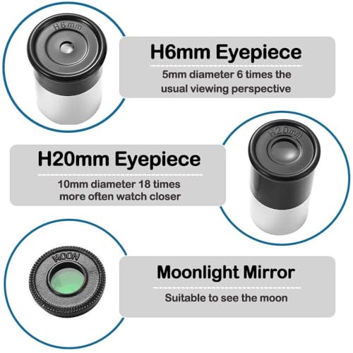 Image of Astronomical Telescope for Kids Zoom 360 /50mm 90X HD Monocular Space Telescope for Outdoor Portable Refractor Spotting Scope with Tripod for Kids /Adult /Beginners