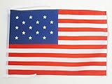 Material : Poliester 100D AZ FLAG Bandera de Estados Unidos 15 Estrellas 45x30cm - BANDERINA America – EE.UU - USA 30 x 45 cm cordeles