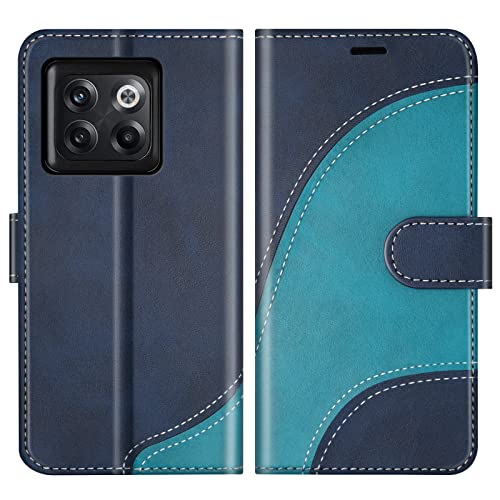 Funda Tipo Cartera Con Tapa Para OnePlus 10T 5G - Negro - Cuero PU + TPU - Con Ranuras Para Tarjetas Y Soporte Plegable