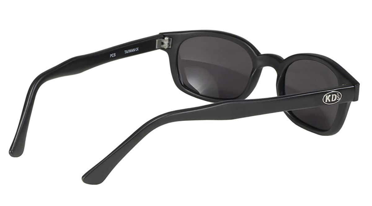 KD's 21120 - Occhiali da sole nero opaco sportivi e motociclisti - Nero