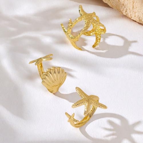 Bague de sirène en coquillage pour vos vacances