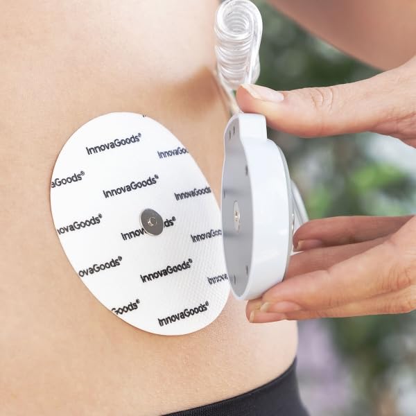 Électrostimulateur musculaire EMS CELLUSTOP avec patchs magnétiques et 6 modes de massage