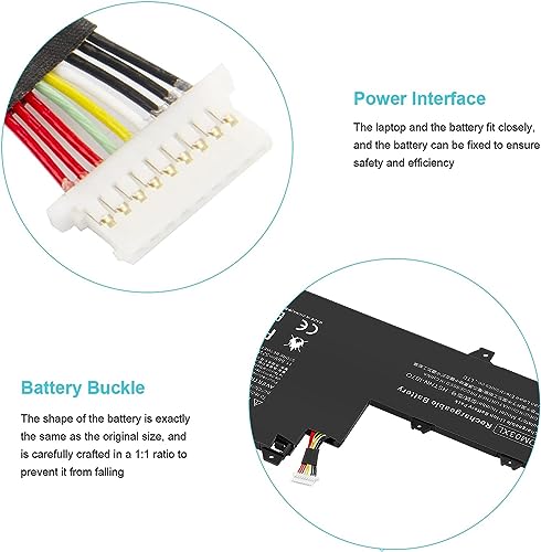 Image of Wefly OM03XL 863280-855 863167-171 Laptop Battery Compatible aFor H /P EliteBook x360 1030 G2 Series Notebook HSTNN-IB7O 863167-1B1 HSN-I04C OM03057XL Laptop Battery
