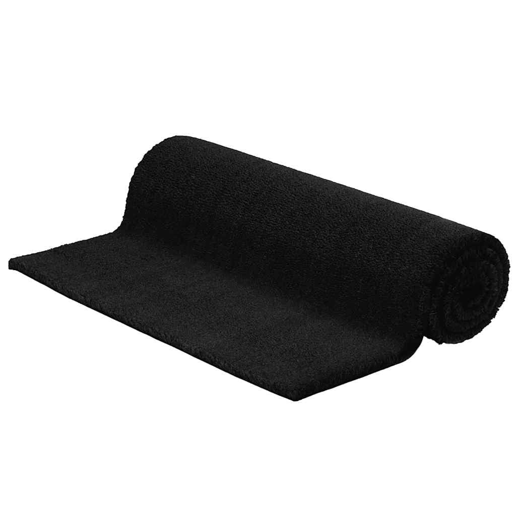 vidaXL Felpudo de Fibra de Coco Negro 100x300 cm