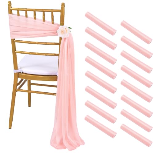 Sashes With Ribbons 8ft Long Blush Soft Fabric Drapes For We