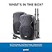 Gemini PA-SYS15 Complete Portable Bluetooth PA Speakers System Package, Dual Active and Passive 2000W Speakers, Stands and Microphone,Black