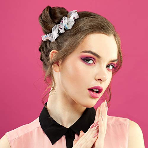 Oiiki 16Pcs Cute Scrunchies For Girls, Laser Butterfly Hair Scrunchies, Elastic Hair Bands Scrunchy, Shiny Hair Ties For Kids, Girls, Teens, Women, Hair Accessories (8 Colors) #TOP5