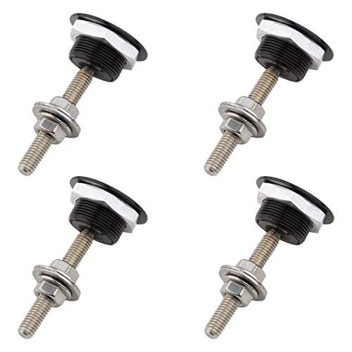 Nfspeeding Pack Of 4 Universal Aluminum Vehicle Hood Pins - License Plate Lock Clip thumb #3