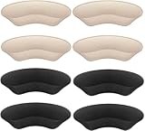 Makryn Premium Heel Pads Inserts Grips Liner for Men Women,Back of Protectors Cushions Prevent Too Big Shoe from Slipping,Blisters,Filler Loose Fit (Multicolor 4Pairs)