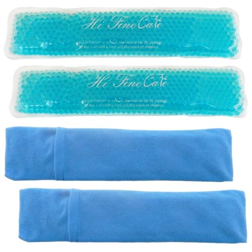 Image of Perineal Cooling Pad, Postpartum Cold Packs Gel Bead Ice Pack Cold Therapy for Women After Pregnancy and Delivery, 2 Ice Pack and 2 Cover (Blue)