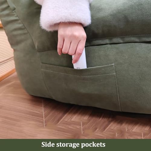 Sillón puff de alta resistencia para dormitorio y salón con funda lavable 8