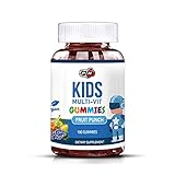 Keine Gelatine Kinder Multivitamine Mineralstoffe Gummi Immunsystem Stärken Formel Fruchtpunsch Geschmack Vitamin C D E K B Komplex und Mineralien Vegan Enthält keine Gluten Milch Eier Erdnüsse oder Soja 3 Monate