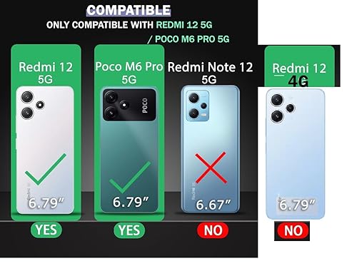 Image of COVERBLACK Rubber Back Cover for Poco M6Pro 5G - Transparent