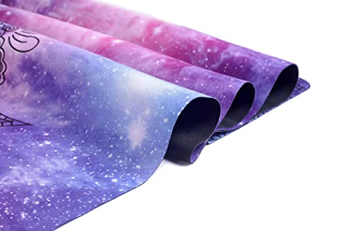 Tapete Yoga Mat Dobrável para Viagem Antiderrapante Leve Estampado | Aveludado + Borracha Natural 18