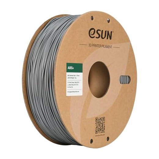 eSUN ABS+ Filament 1.75mm, 3D Printer Filament ABS Plus, Dimensional Accuracy +/- 0.05mm, 1KG Spool (2.2 LBS) 3D Printing Filament for 3D Printers, Silver
