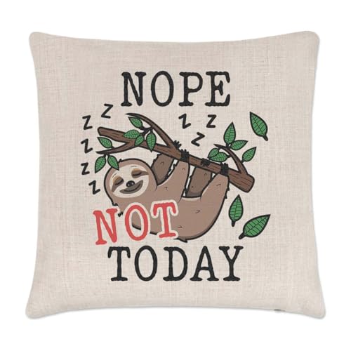 Gift Base Nope Not Today Sloth Cushion Cover