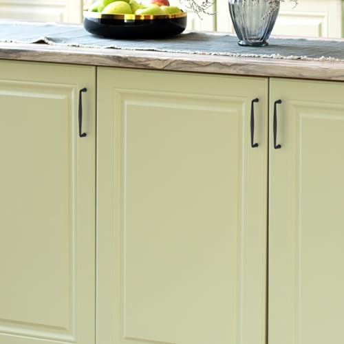 Image of Ravinte 30 Pack 5 Inch Matte Black Kitchen Cabinet Handles Solid Zinc Alloy Cabinet Pulls Cupboard Hardware Drawer Handles