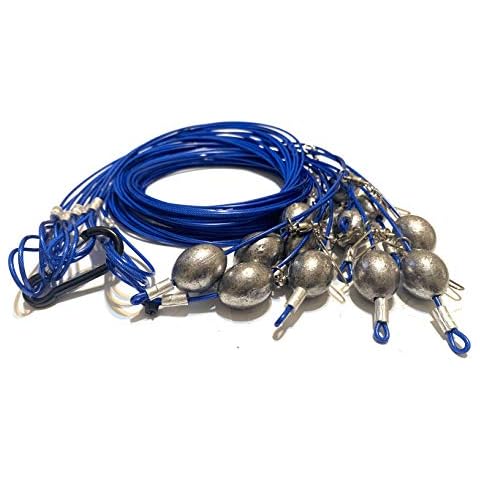 Hunting and Fishing Depot 72" 10oz Egg Sinker PVC Coated Cable Texas Rig Style Decoy Rigs Cover