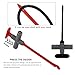 Gasedin 2 PCS Wire Piercing Probe, Puncture Probe Wire Tester for 4mm Banana Plug, Automotive Wire Piercing Test Clip for Multimeter Testing Tool, Repairing Car Accessories