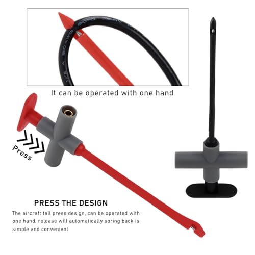 Image of 2 PCS Wire Piercing Probe, Puncture Probe Wire Tester for 4mm Banana Plug, Automotive Wire Piercing Test Clip for Multimeter Testing Tool, Repairing Car Accessories