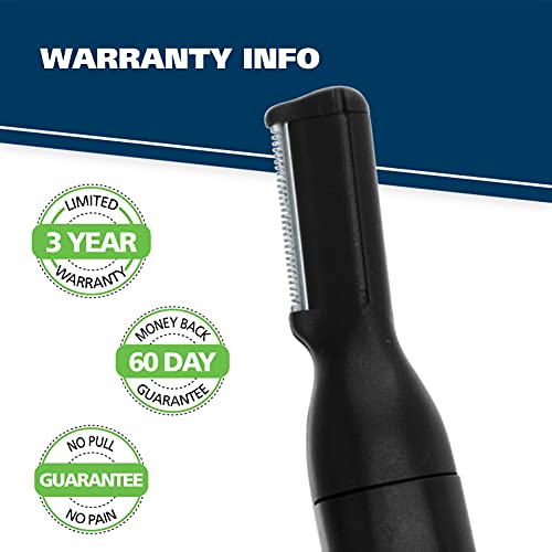 Wahl Lithium Pen Detail Trimmer With Interchangeable Heads For Nose, Ear, Neckline, Eyebrow, & Other Detailing – Rinseable Blades For Hygienic Grooming & Easy Cleaning – Blue – Model 5643-400 #TOP7