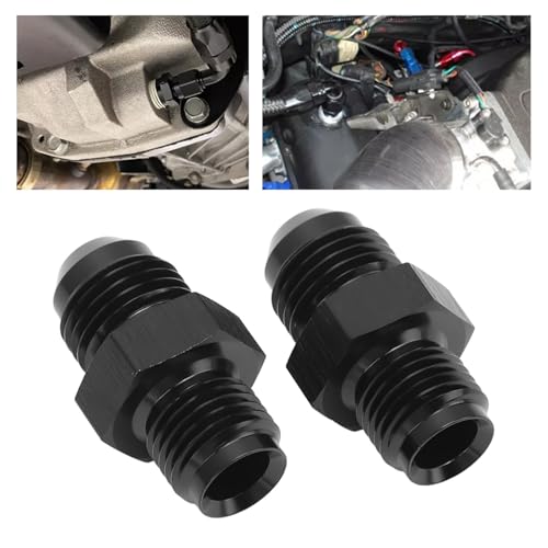 Moofey 1 Pair Straight Flare Fitting Adapter, 6An to 1/2-20 Metal Structure Fuel System Cooler Adapter Fittings by Moofey - Image 8