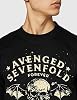 Avenged Seven Fold Men's Avenged Sevenfold Seize the Day Sweatshirt, Black (Black Black), Small #2