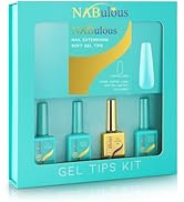 KIT Coffin Long | NABulous | Soft Gel Tips Kit | Coffin Shaped | Long Length | Complete Nail Tip ...