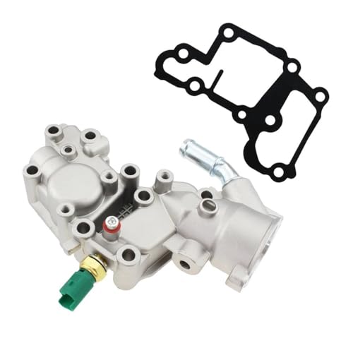 Brida de cuello de agua de salida de refrigerante de la carcasa del termostato 1336Y8, compatible con C-troen BX C15 C3 1007 205 206 207 1336.Y8 9654775080(With sensor)