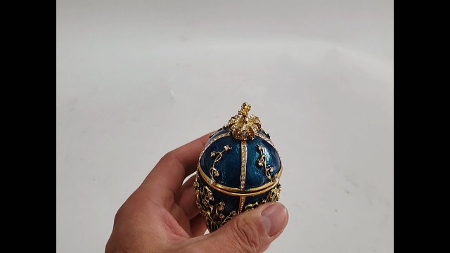 SEVENBEES Hand Painted Enameled Faberge Egg Jewelry  on Amazon Live
