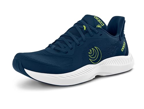 Topo Athletic Men's FLI-Lyte 6 Lightweight Comfortable 3MM Drop Road Running Shoes, Athletic Shoes for Road Running, Navy/Lime, Size 9.5