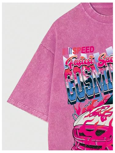 SOLY HUX Men's Graphic Print T-Shirt Vintage Drop Shoulder Short Sleeve Casual Loose Tees Summer Outfits3