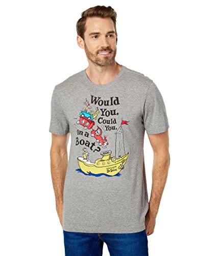 T-shirt Green Eggs Boat Life is Good avec motif bateau et maille douce M