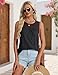 YUCOLEN Womens Summer Tank Tops Sleeveless Lace Tops Pleated Scoop Neck Tunic Tops Black XL