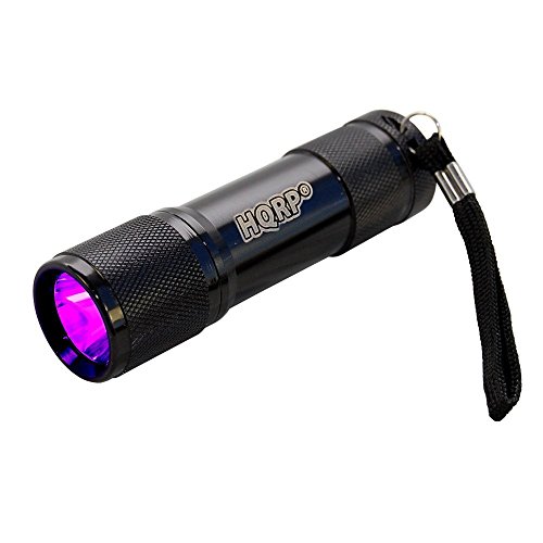 HQRP Powerful 365nm 3 Watt UV LED Ultraviolet Flashlight Blacklight for Rocks /
