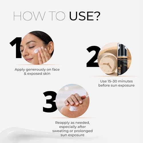 Image of By Naked Fact Mineral Sunscreen SPF 50 for Men & Women | TiO2 & Niacinamide Multivitamin Formula | Broad Spectrum UVA UVB & Blue Light Protection, Non Greasy Hydrating Sun screen | 50g | UNISEX